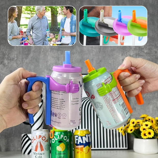 Soda can lid holder