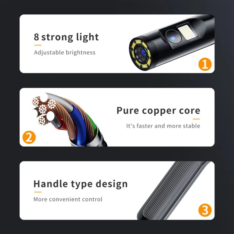 HD Portable Automotive Inspection Endoscope