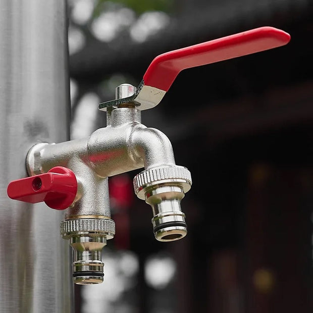 Zinc Alloy Dual Outlet Faucet for Gardening
