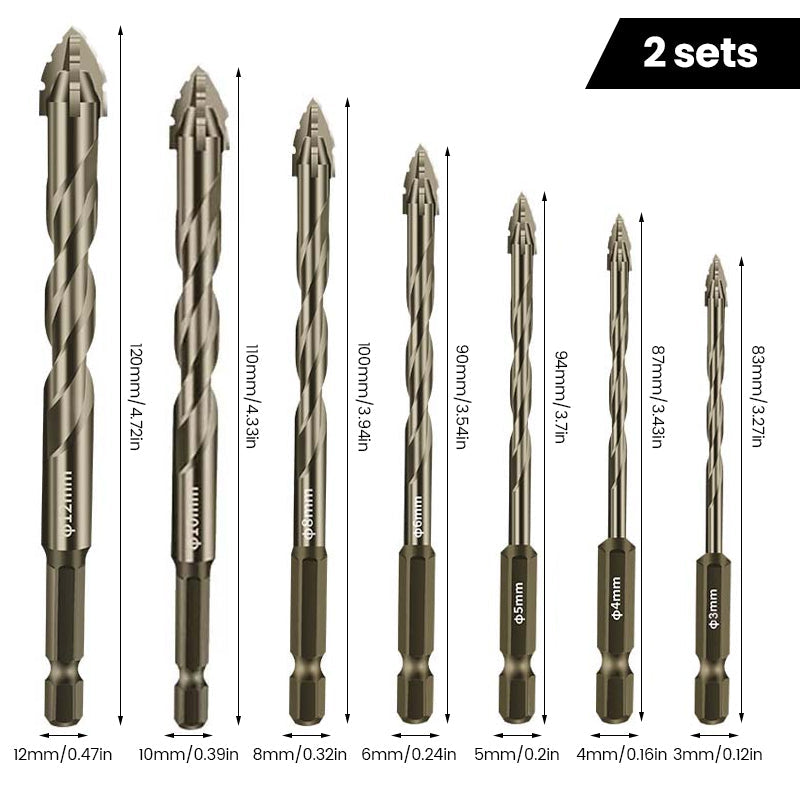 Four Blade Serrated Eccentric Drill