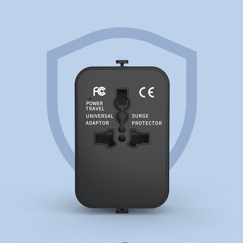 Universal Travel Adapter with Dual USB Ports