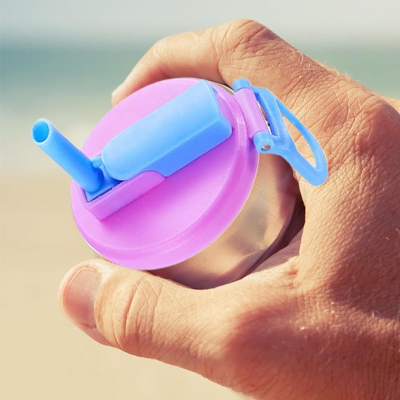 Soda can lid holder